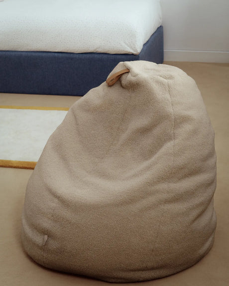 Sitzsack Vicka Bouclé beige Ø 70 cm von Kave Home – Bild 2