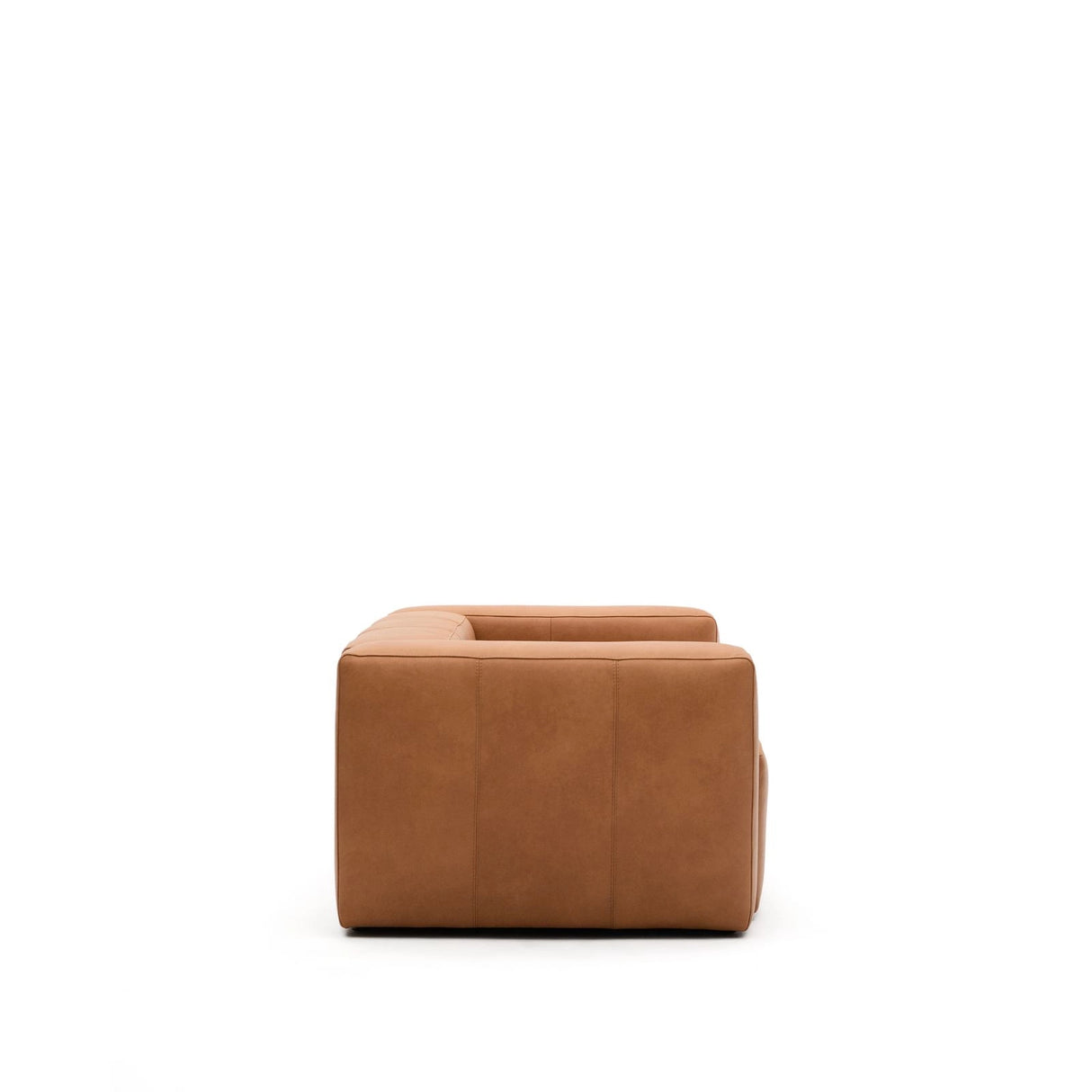 Sofa Blok aus braunem Leder 2-Sitzer 210 cm von Kave Home – Produktbild 4