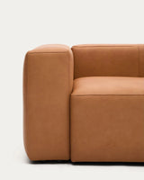 Sofa Blok aus braunem Leder 2-Sitzer 210 cm von Kave Home – Produktbild 6