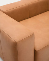 Sofa Blok aus braunem Leder 2-Sitzer 210 cm von Kave Home – Produktbild 7