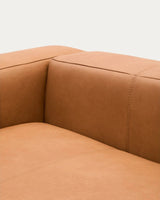 Sofa Blok aus braunem Leder 2-Sitzer 210 cm von Kave Home – Produktbild 8