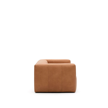 Sofa Blok aus braunem Leder 3-Sitzer 240 cm von Kave Home – Produktbild 5