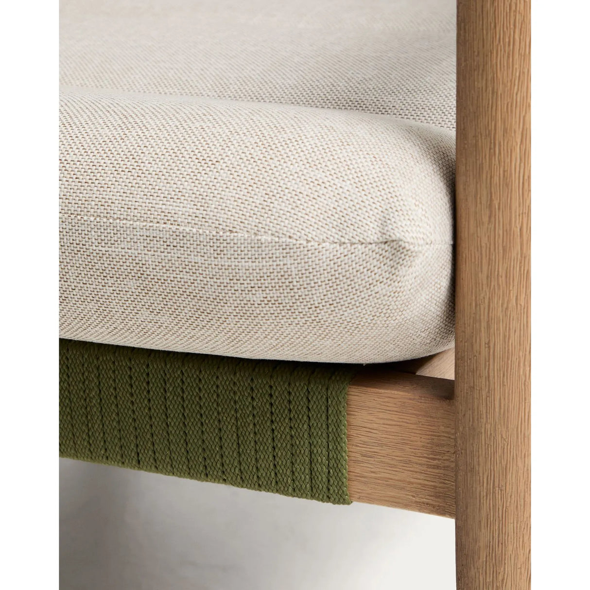 Sofa Menfi aus massivem Akazienholz und grünem Seil, 136 cm von Kave Home – Bild 10