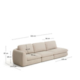 Sofa Vera 4-Sitzer mit Randmodul rechts in Beige, 322 cm, FSC Mix Credit von Kave Home – Bild 3