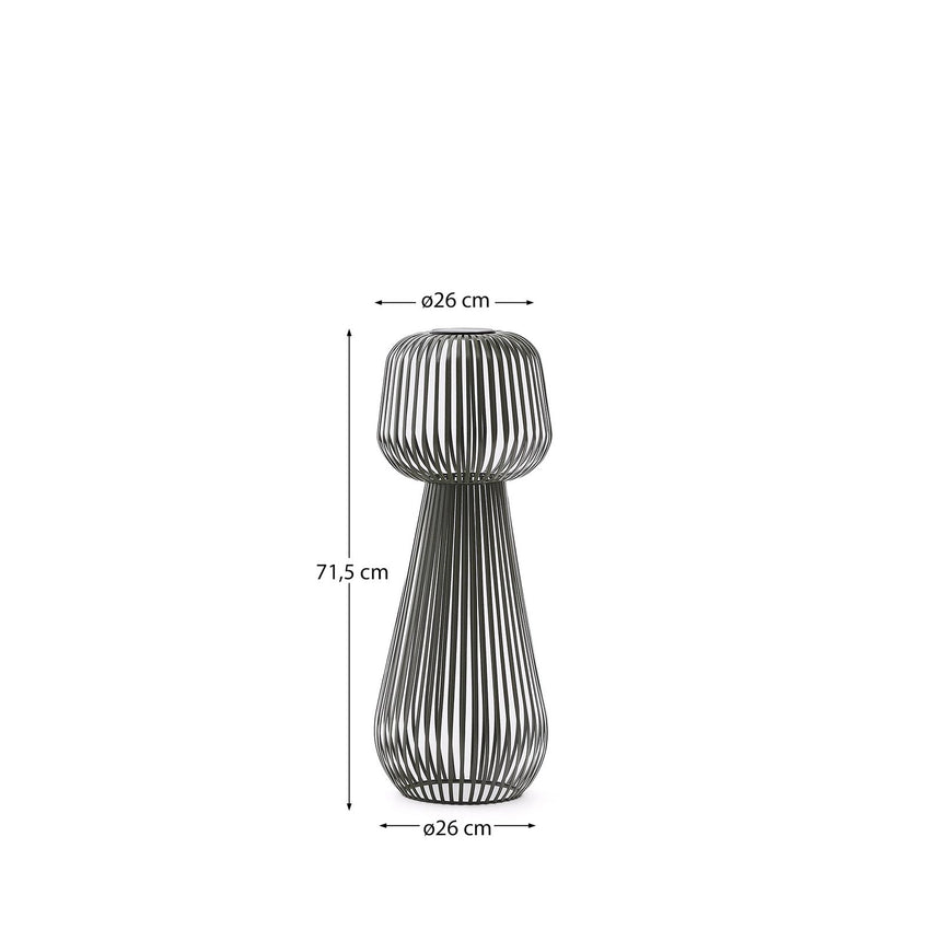 Solar-Stehlampe Reiba aus grünem Metall von Kave Home – Bild 4