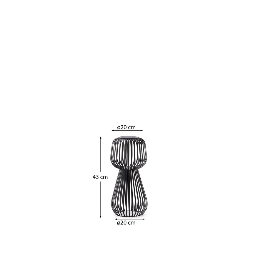 Solar-Tischlampe Reiba aus Metall von Kave Home – Bild 4