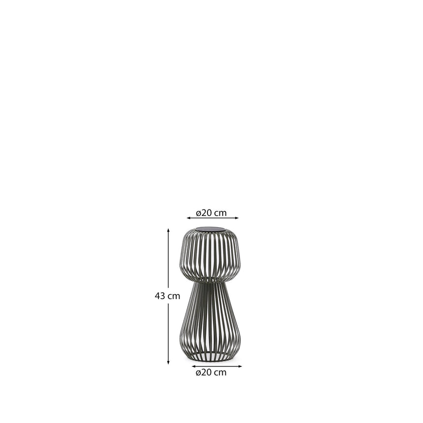 Solar-Tischlampe Reiba aus grünem Metall von Kave Home – Bild 4