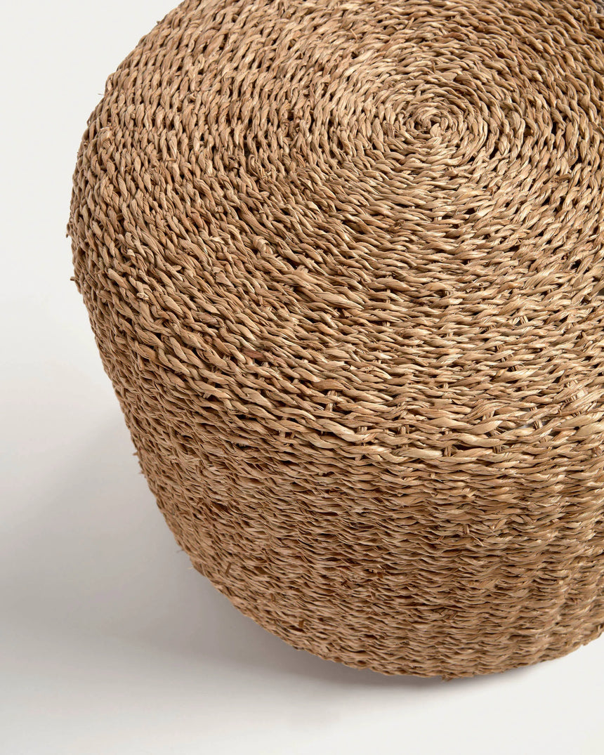 Someina runder Hocker aus Naturfasern Ø 40 cm von Kave Home – Produktbild 1