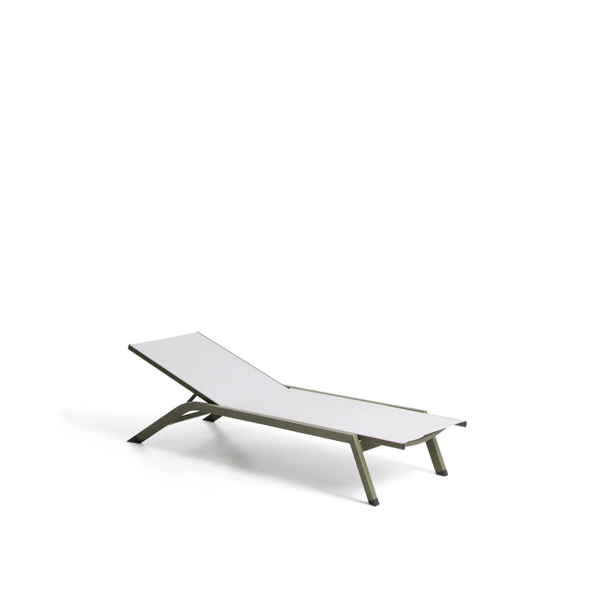 Sonnenliege Capraia aus Aluminium in Grün von Kave Home – Bild 1