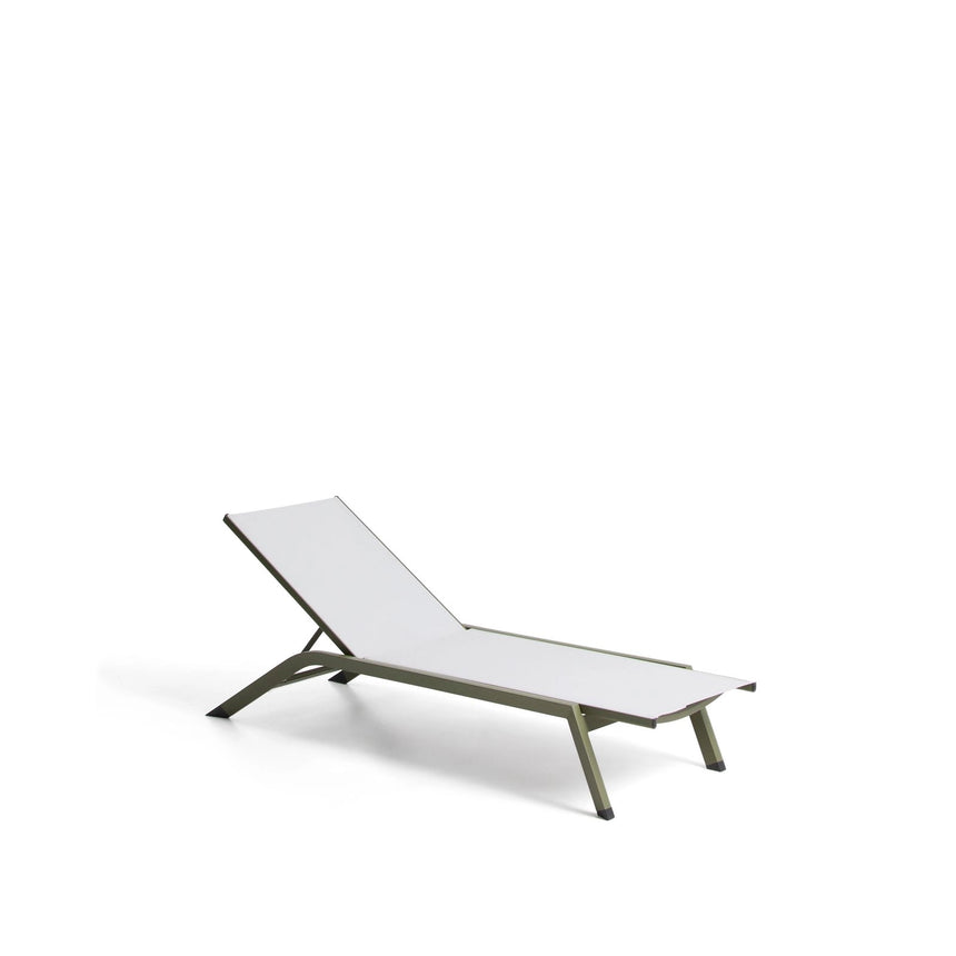 Sonnenliege Capraia aus Aluminium in Grün von Kave Home – Bild 2