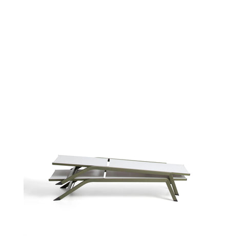Sonnenliege Capraia aus Aluminium in Grün von Kave Home – Bild 4