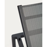 Sonnenliege Lesina aus Aluminium und graphitgrauem Texteline von Kave Home – Bild 10