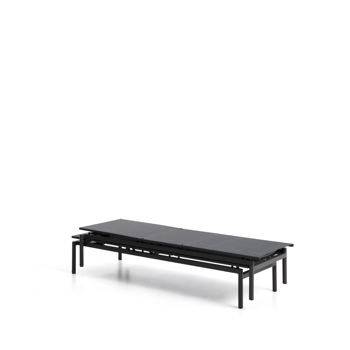 Sonnenliege Lesina aus Aluminium und graphitgrauem Texteline von Kave Home – Bild 6