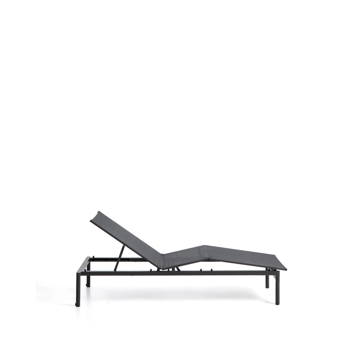 Sonnenliege Lesina aus Aluminium und graphitgrauem Texteline von Kave Home – Bild 8