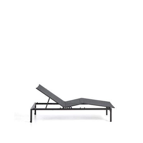 Sonnenliege Lesina aus Aluminium und graphitgrauem Texteline von Kave Home – Bild 8