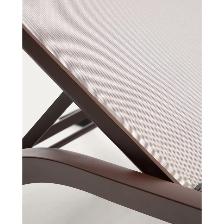 Stapelbare Sonnenliege Capraia aus Aluminium in Taupe von Kave Home – Bild 10