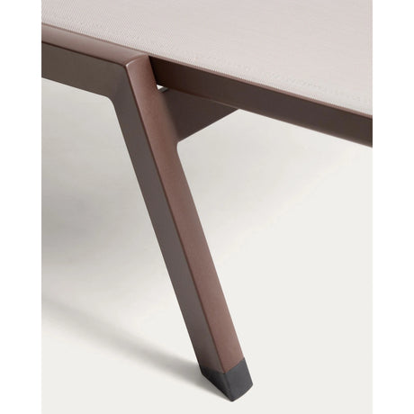 Stapelbare Sonnenliege Capraia aus Aluminium in Taupe von Kave Home – Bild 8