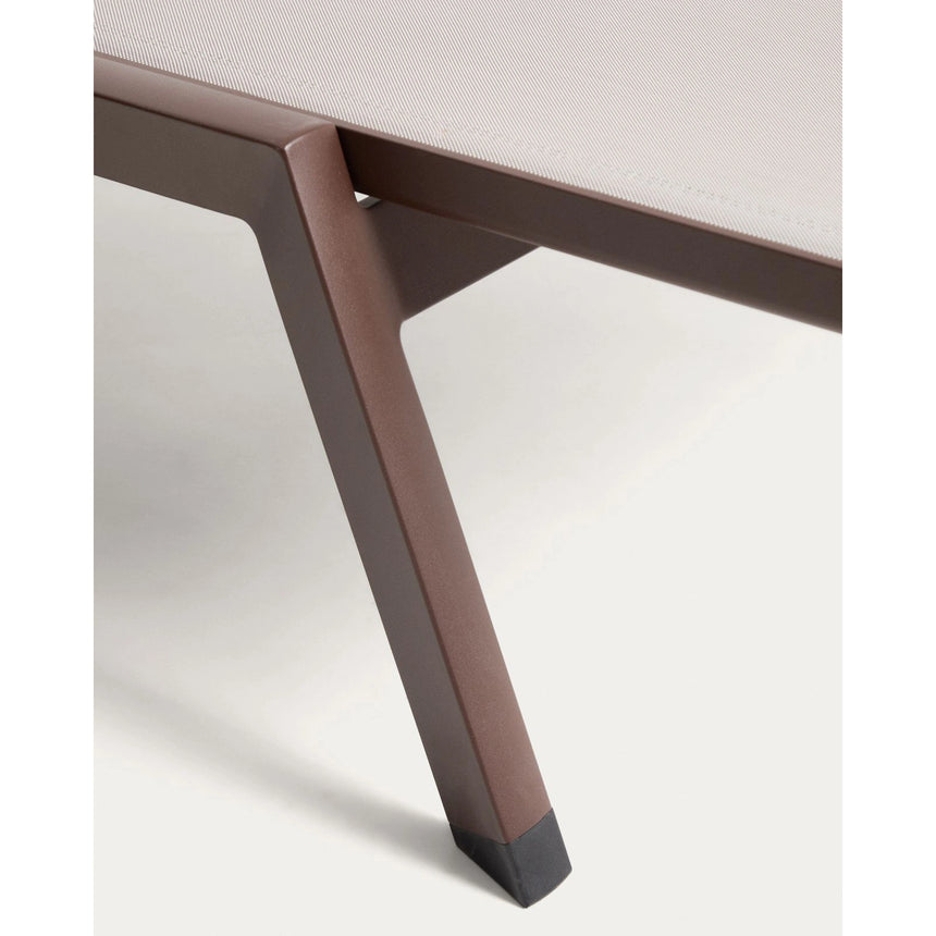 Stapelbare Sonnenliege Capraia aus Aluminium in Taupe von Kave Home – Bild 8