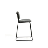 Stapelbarer Hocker Meli mit Chenille und Beinen aus Metall, FSC Mix Credit, 65 cm  von Kave Home – Bild 3