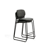Stapelbarer Hocker Meli mit Chenille und Beinen aus Metall, FSC Mix Credit, 65 cm  von Kave Home – Bild 6