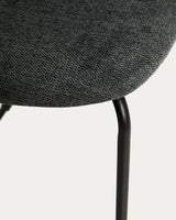 Stapelbarer Hocker Meli mit Chenille und Beinen aus Metall, FSC Mix Credit, 65 cm  von Kave Home – Bild 8