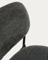 Stapelbarer Hocker Meli mit Chenille und Beinen aus Metall, FSC Mix Credit, 65 cm  von Kave Home – Bild 9
