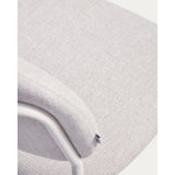 Stapelbarer Hocker Meli mit beiger Chenille und Beinen aus beigem Metall, FSC Mix Credit, 65 cm von Kave Home – Bild 9