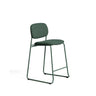 Stapelbarer Hocker Meli mit grüner Chenille und Beinen aus grünem Metall, FSC Mix Credit, 65 cm von Kave Home – Bild 1