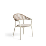 Stapelbarer Outdoor-Stuhl Alimia aus Aluminium in Ecru und beigem Synthetikseil von Kave Home – Bild 1