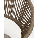 Stapelbarer Outdoor-Stuhl Alimia aus Aluminium in Ecru und beigem Synthetikseil von Kave Home – Bild 10