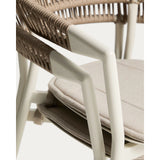 Stapelbarer Outdoor-Stuhl Alimia aus Aluminium in Ecru und beigem Synthetikseil von Kave Home – Bild 11