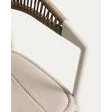 Stapelbarer Outdoor-Stuhl Alimia aus Aluminium in Ecru und beigem Synthetikseil von Kave Home – Bild 13