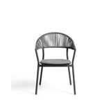 Stapelbarer Outdoor-Stuhl Alimia aus Aluminium und Synthetikseil von Kave Home – Bild 5