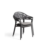 Stapelbarer Outdoor-Stuhl Alimia aus Aluminium und Synthetikseil von Kave Home – Bild 6