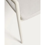 Stapelbarer Outdoor-Stuhl Argasi aus Aluminium in Ecru und grauem Synthetikseil von Kave Home – Bild 11