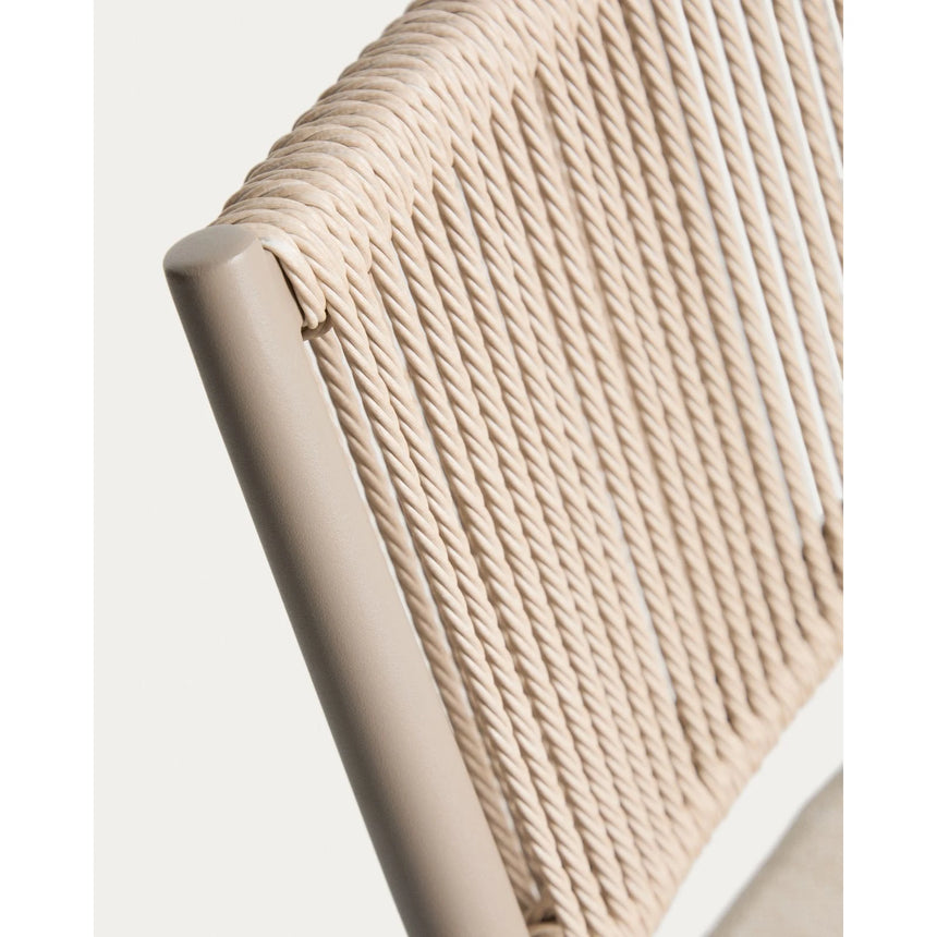 Stapelbarer Outdoor-Stuhl Argasi aus Aluminium und Synthetikseil von Kave Home – Bild 12