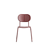 Stapelbarer Outdoor-Stuhl Brai aus granatrot verzinktem Stahl von Kave Home – Bild 9
