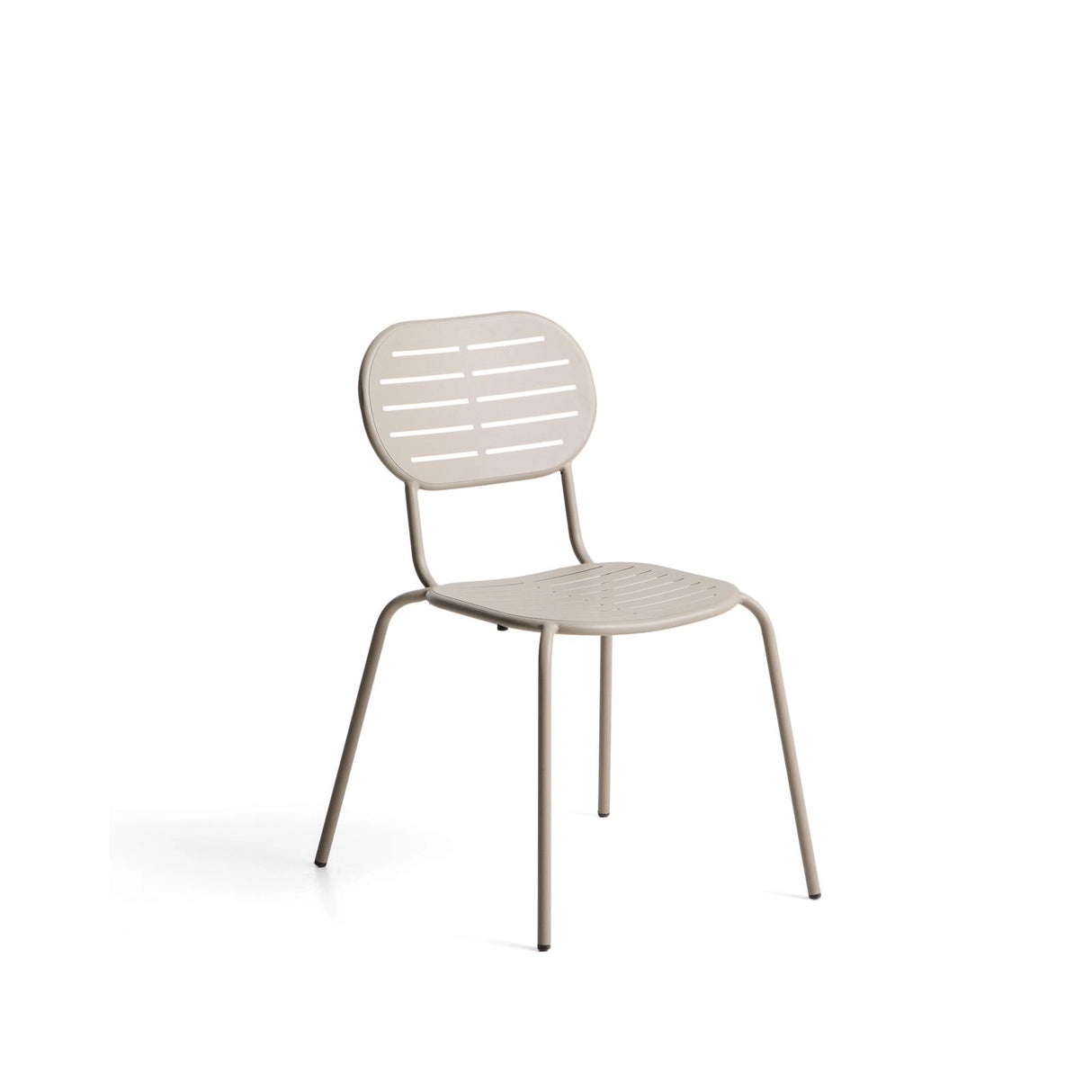 Stapelbarer Outdoor-Stuhl Brai aus taupefarben verzinktem Stahl von Kave Home – Bild 1