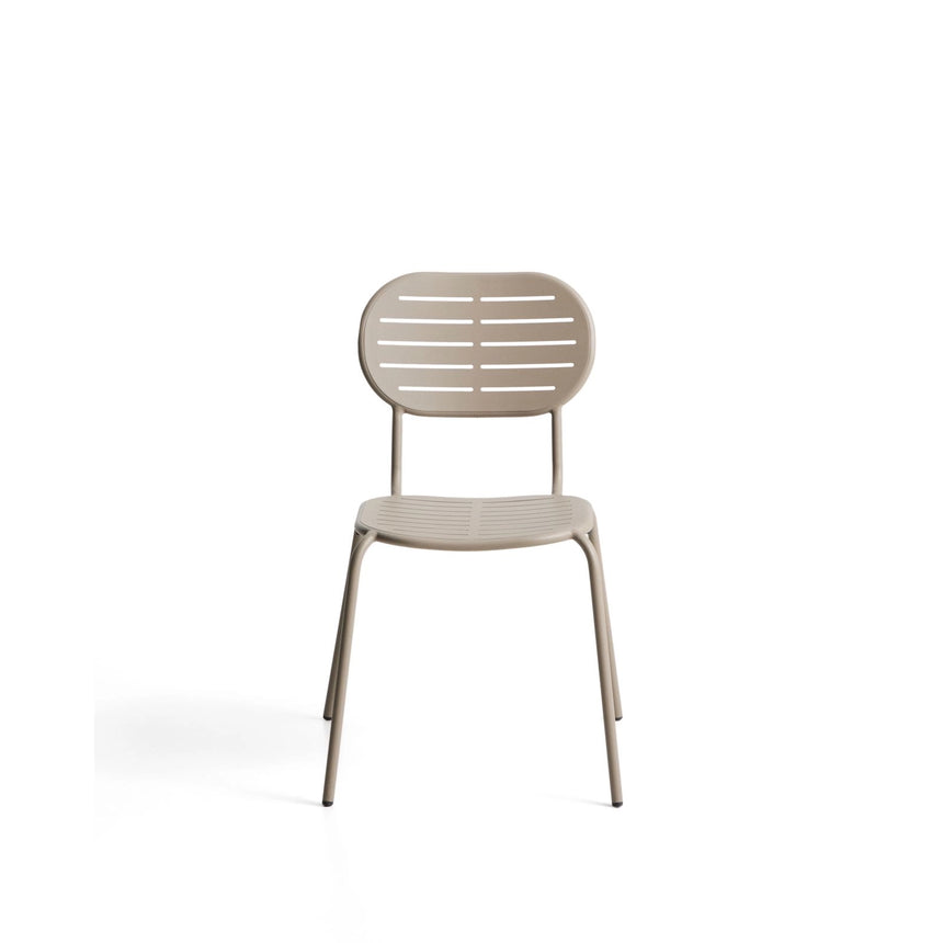 Stapelbarer Outdoor-Stuhl Brai aus taupefarben verzinktem Stahl von Kave Home – Bild 6