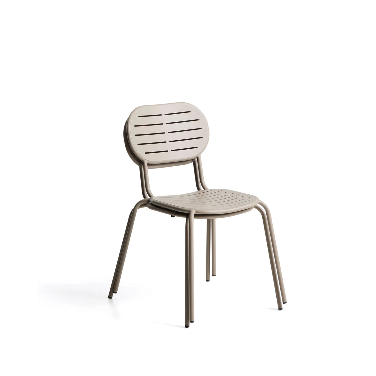 Stapelbarer Outdoor-Stuhl Brai aus taupefarben verzinktem Stahl von Kave Home – Bild 7