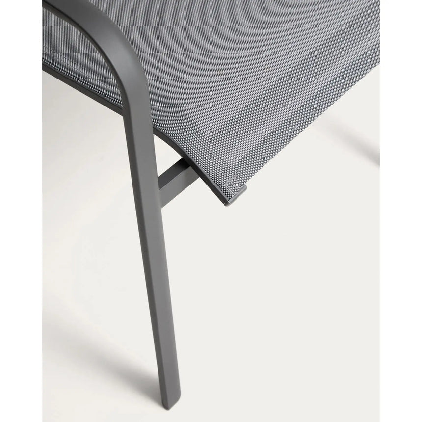 Stapelbarer Outdoor-Stuhl Canea aus Texteline und Aluminium von Kave Home – Bild 11