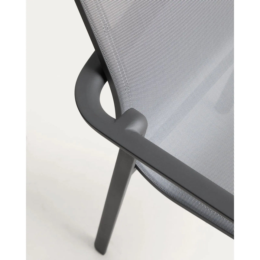 Stapelbarer Outdoor-Stuhl Canea aus Texteline und Aluminium von Kave Home – Bild 12
