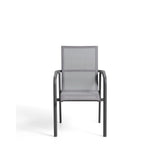 Stapelbarer Outdoor-Stuhl Canea aus Texteline und Aluminium von Kave Home – Bild 4