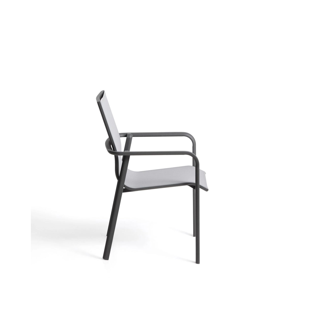 Stapelbarer Outdoor-Stuhl Canea aus Texteline und Aluminium von Kave Home – Bild 6