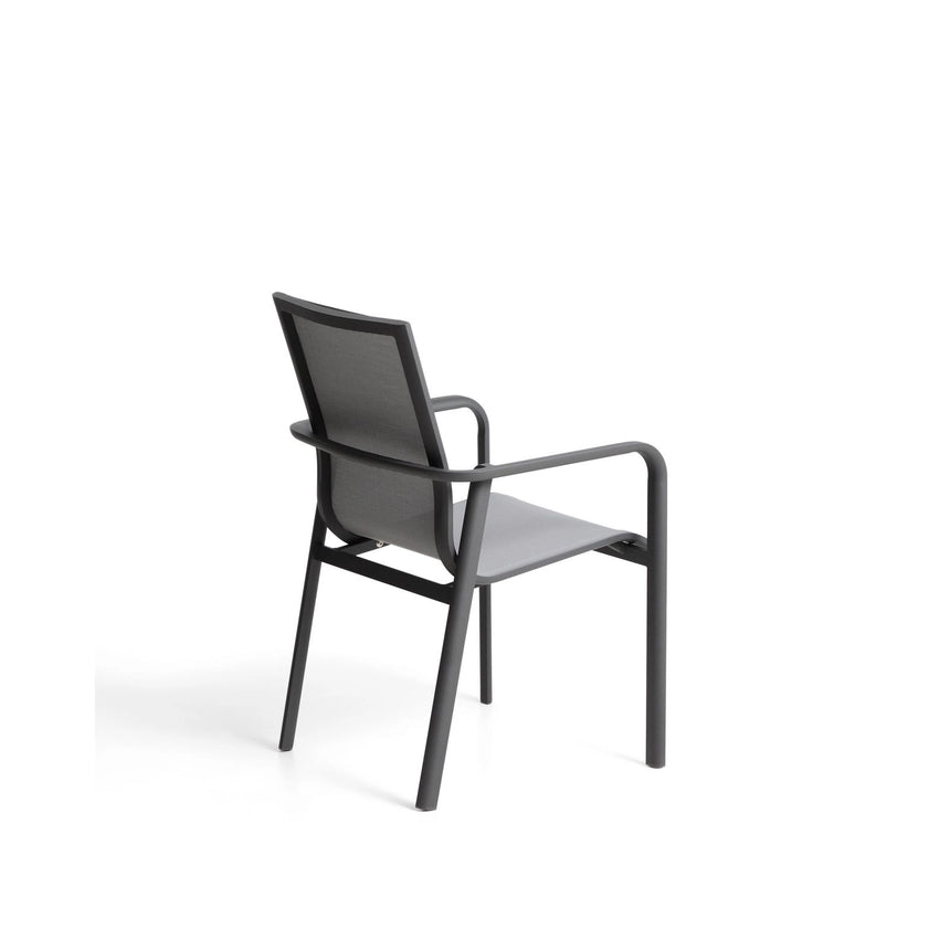 Stapelbarer Outdoor-Stuhl Canea aus Texteline und Aluminium von Kave Home – Bild 7