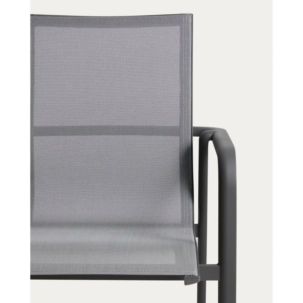 Stapelbarer Outdoor-Stuhl Canea aus Texteline und Aluminium von Kave Home – Bild 8