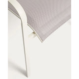 Stapelbarer Outdoor-Stuhl Canea aus beigem Texteline und Aluminium in Ecru von Kave Home – Bild 10