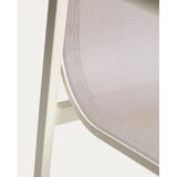 Stapelbarer Outdoor-Stuhl Canea aus beigem Texteline und Aluminium in Ecru von Kave Home – Bild 12