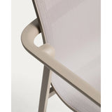 Stapelbarer Outdoor-Stuhl Canea aus beigem Texteline und Aluminium in Taupe von Kave Home – Bild 11