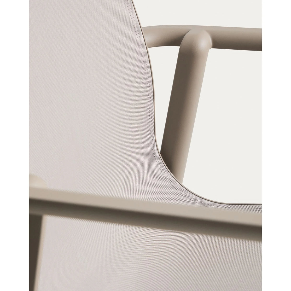Stapelbarer Outdoor-Stuhl Canea aus beigem Texteline und Aluminium in Taupe von Kave Home – Bild 12